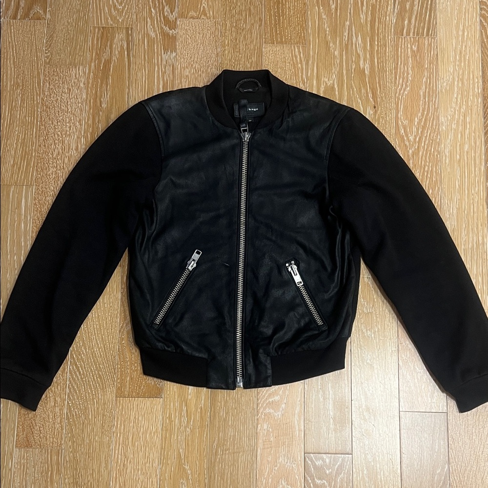 Mackage Black Bomber Jacket